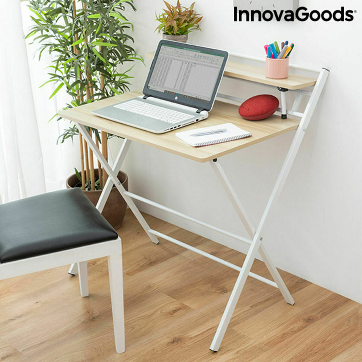 Folding Desk with Shelf InnovaGoods Tablezy (Refurbished B)