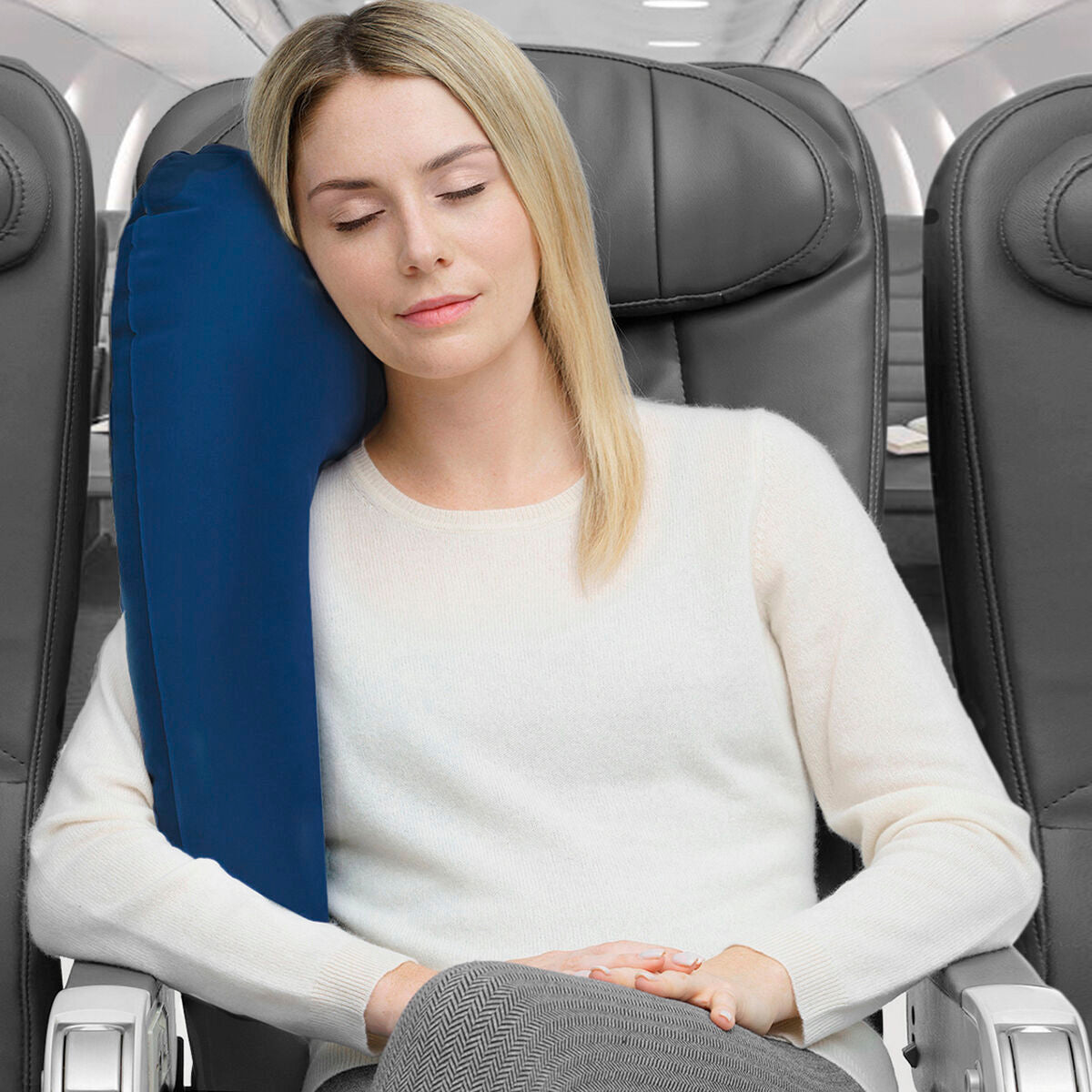InnovaGoods Adjustable Travel Pillow with Seat Attachment
