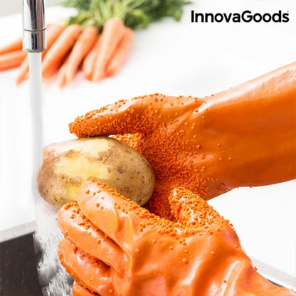 InnovaGoods Vegetable Cleaner Gloves