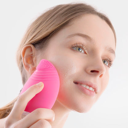 InnovaGoods Silicone Facial Cleaner-Massager