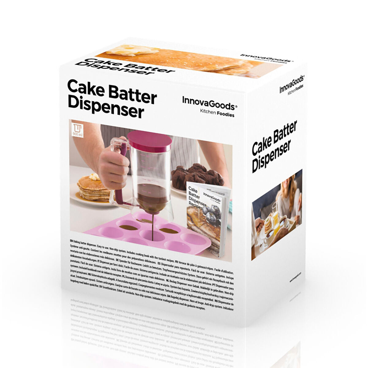 InnovaGoods Cake Batter Dispenser with Recipe Box