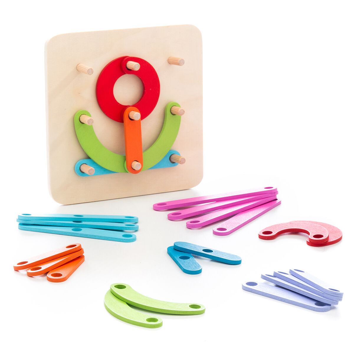 Wooden Set for Making Letters and Numbers Koogame InnovaGoods 27 Pieces