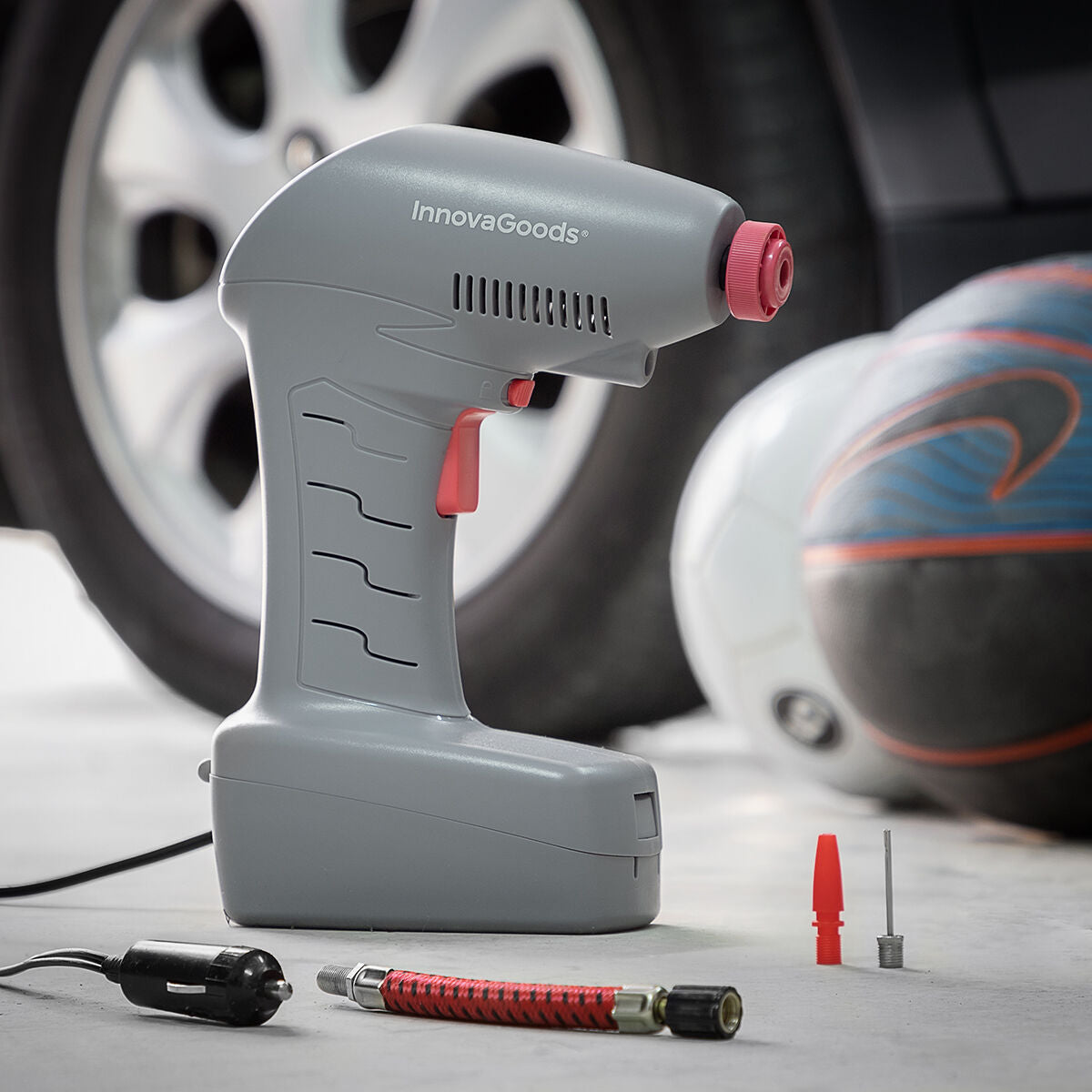 Portable Air Compressor with LED Light. Airpro+ InnovaGoods