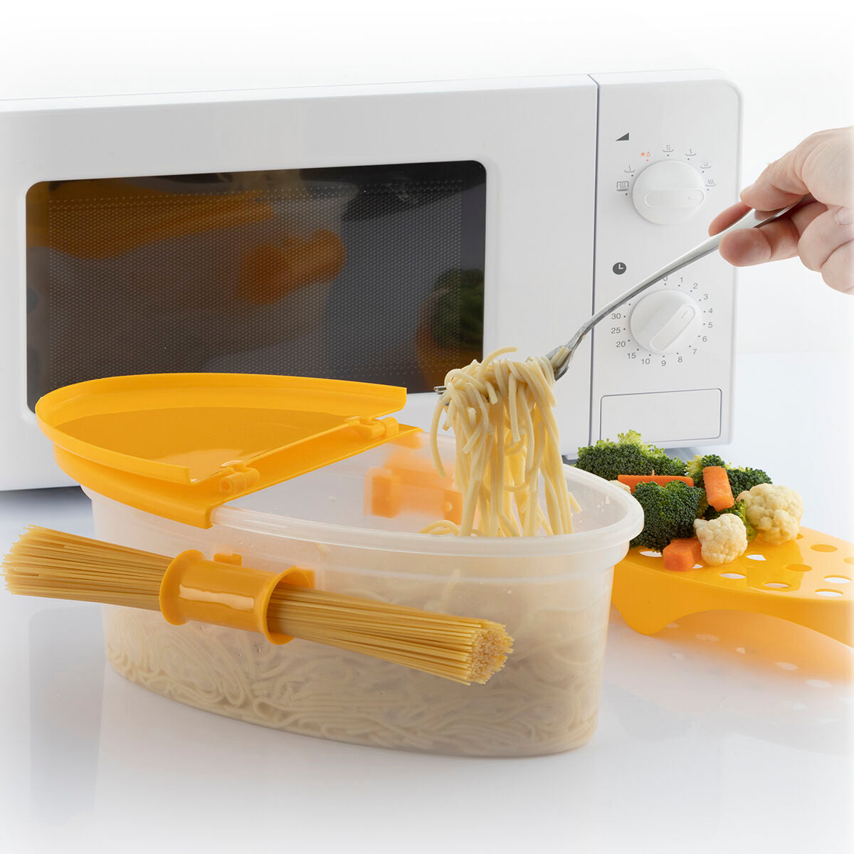 4-in-1 Microwave Pasta Cooker with Accessories and Recipes Pastrainest InnovaGoods