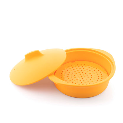 Multifunction Silicone Steamer with Recipes Silicotte InnovaGoods