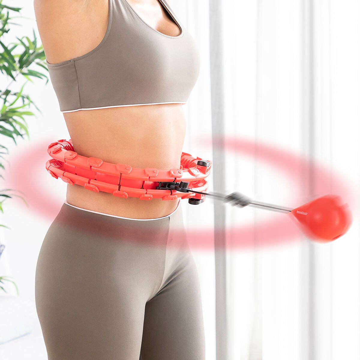Adjustable Smart Fitness Hoop with Weight Fittehoop InnovaGoods