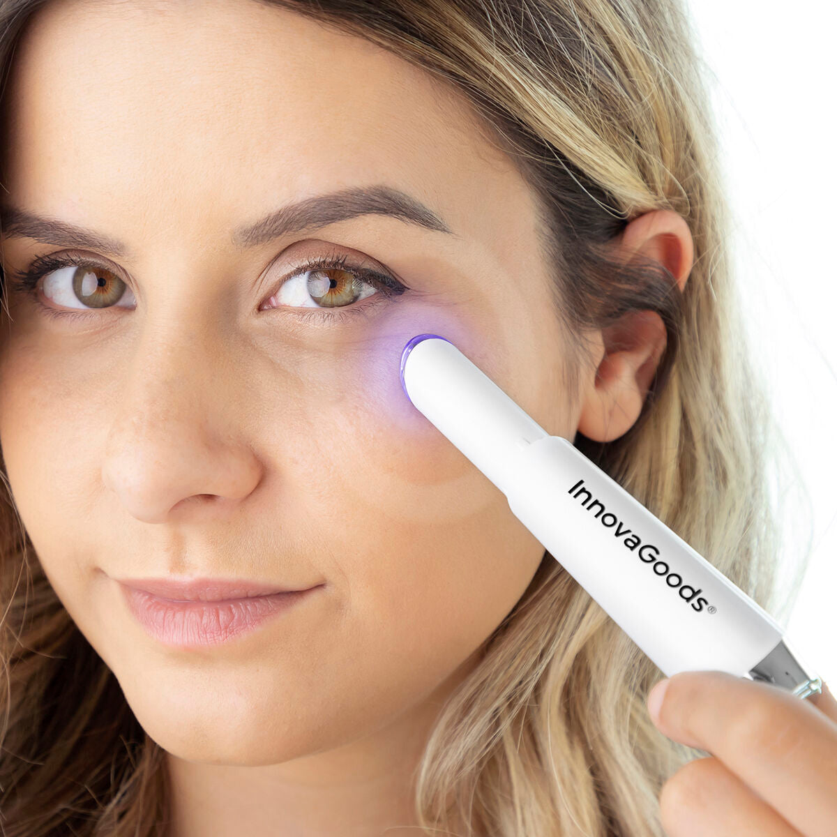 Anti-ageing Eye Massager with Phototherapy, Thermotherapy and Vibration Therey InnovaGoods