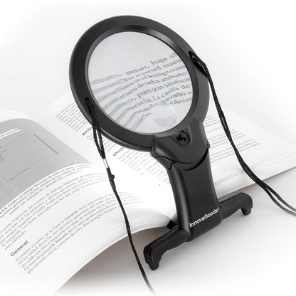 Hands-Free Magnifying Glass with LED light Zooled InnovaGoods