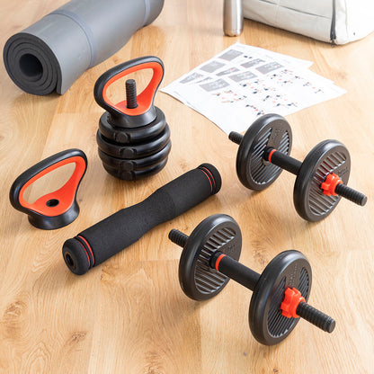 6-in-1 Set of Adjustable Weights with Exercise Guide Sixfit InnovaGoods