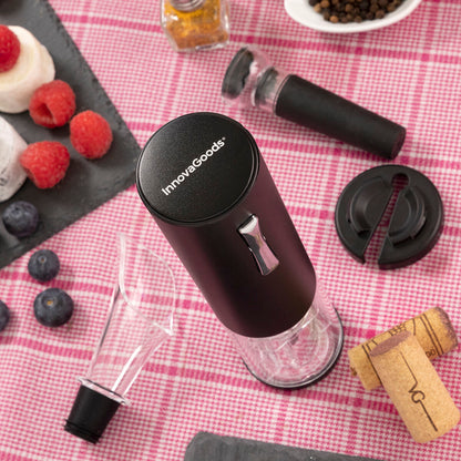 Rechargeable Electric Corkscrew with Accessories for Wine Corklux InnovaGoods
