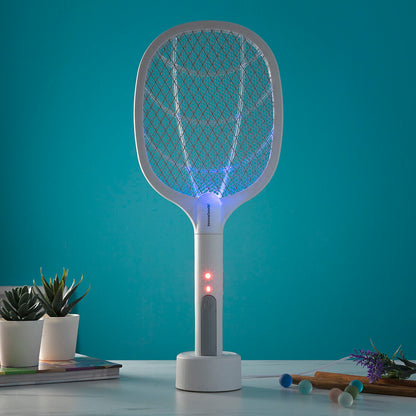 2-in-1 Rechargeable Insect Killing Racket with UV Light KL Rak InnovaGoods