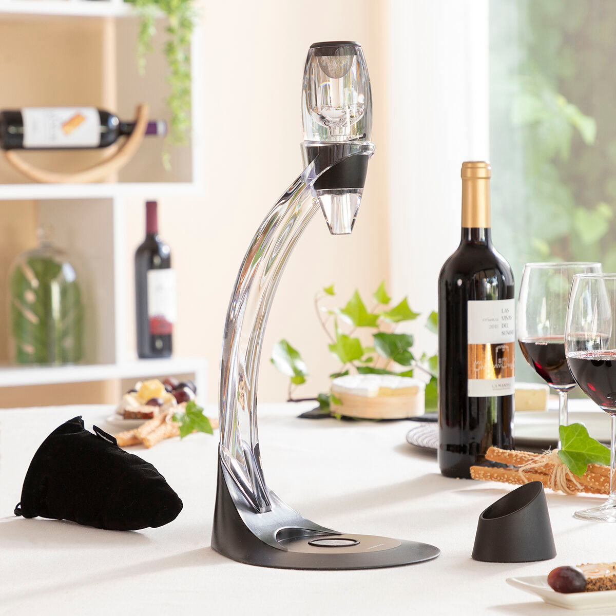 Professional Wine Aerator with Tower Stand and Non-Drip Base Winair InnovaGoods