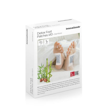 Detox Foot Patches Bamboo InnovaGoods 10Units